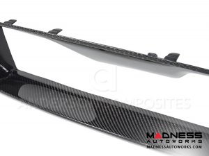 Ford Mustang Shelby GT500 Front Upper Grille by Anderson Composites - Carbon Fiber - With Cobra Emblem